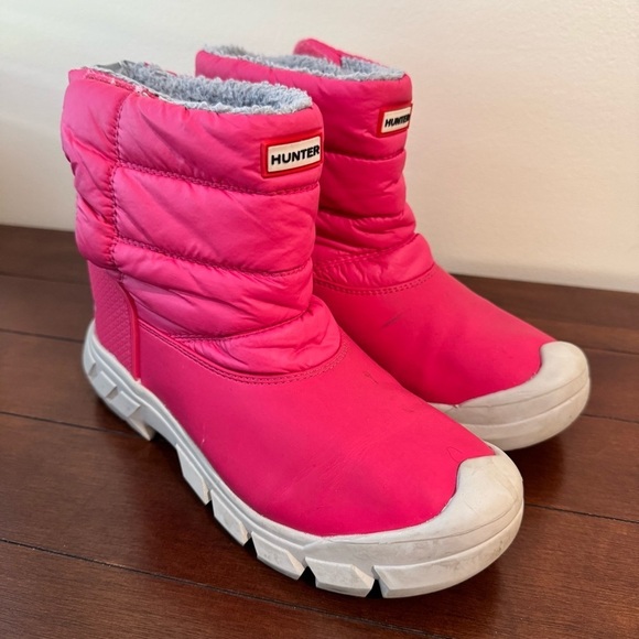 Hunter Insulated Intrepid Pink Waterproof Snow Boots size UK 3 US 4 - Picture 8 of 16